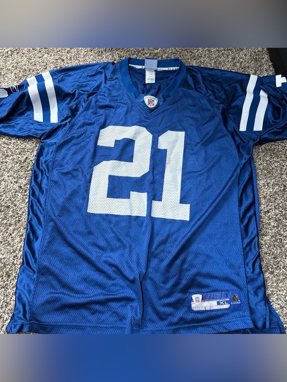 Vint Auth Reebok Indianapolis Colts Bob Sanders Football Jersey Sz XL